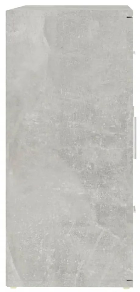betonszürke szerelt fa tálalószekrény 91x29,5x65 cm