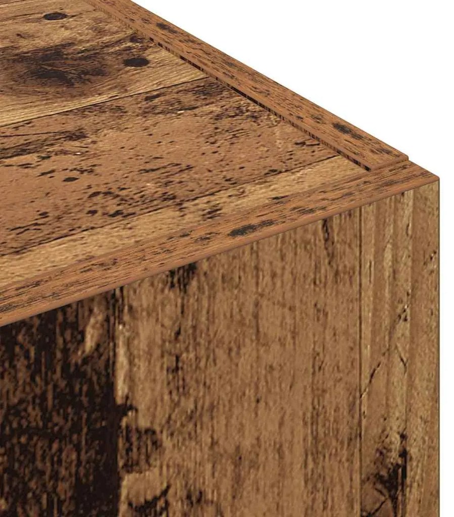 Irodai szekrény polcokkal Régi fa 60 x 32 x 115 cm Faanyag
