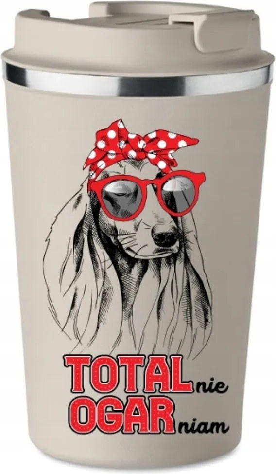 Prémium Termo Bögre bézs Nőnapi ajándék Total KT_440_b