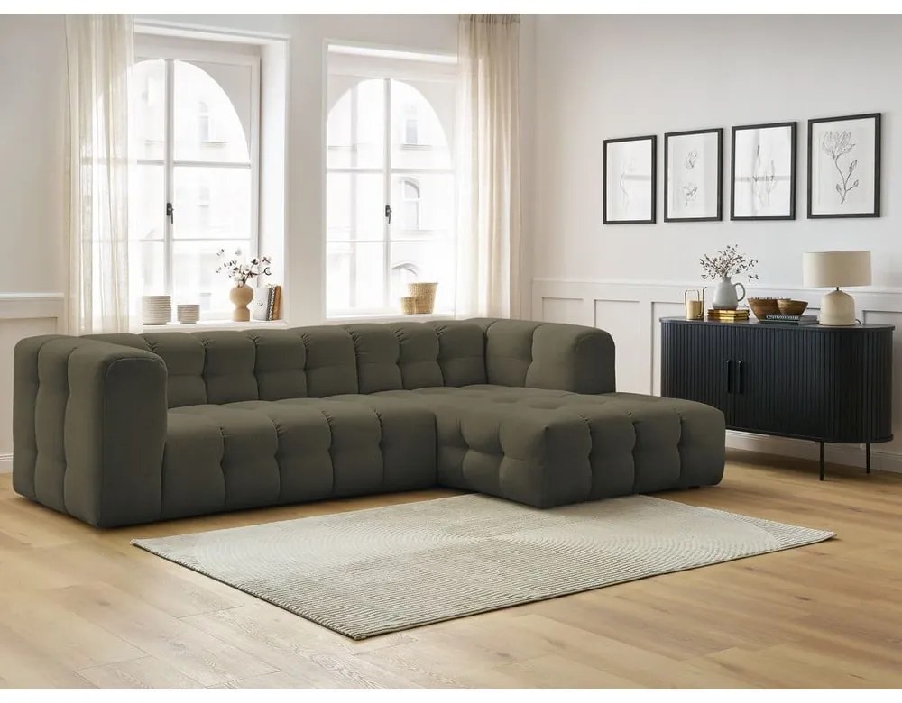 Zöld sarokkanapé (jobb oldali) Cloud – Bobochic Paris