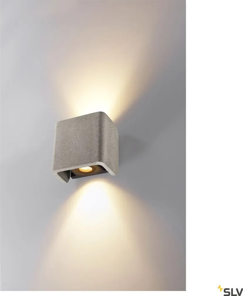 SLV 1003470 MANA Modern Kültéri Fali Lámpa Szürke LED IP65