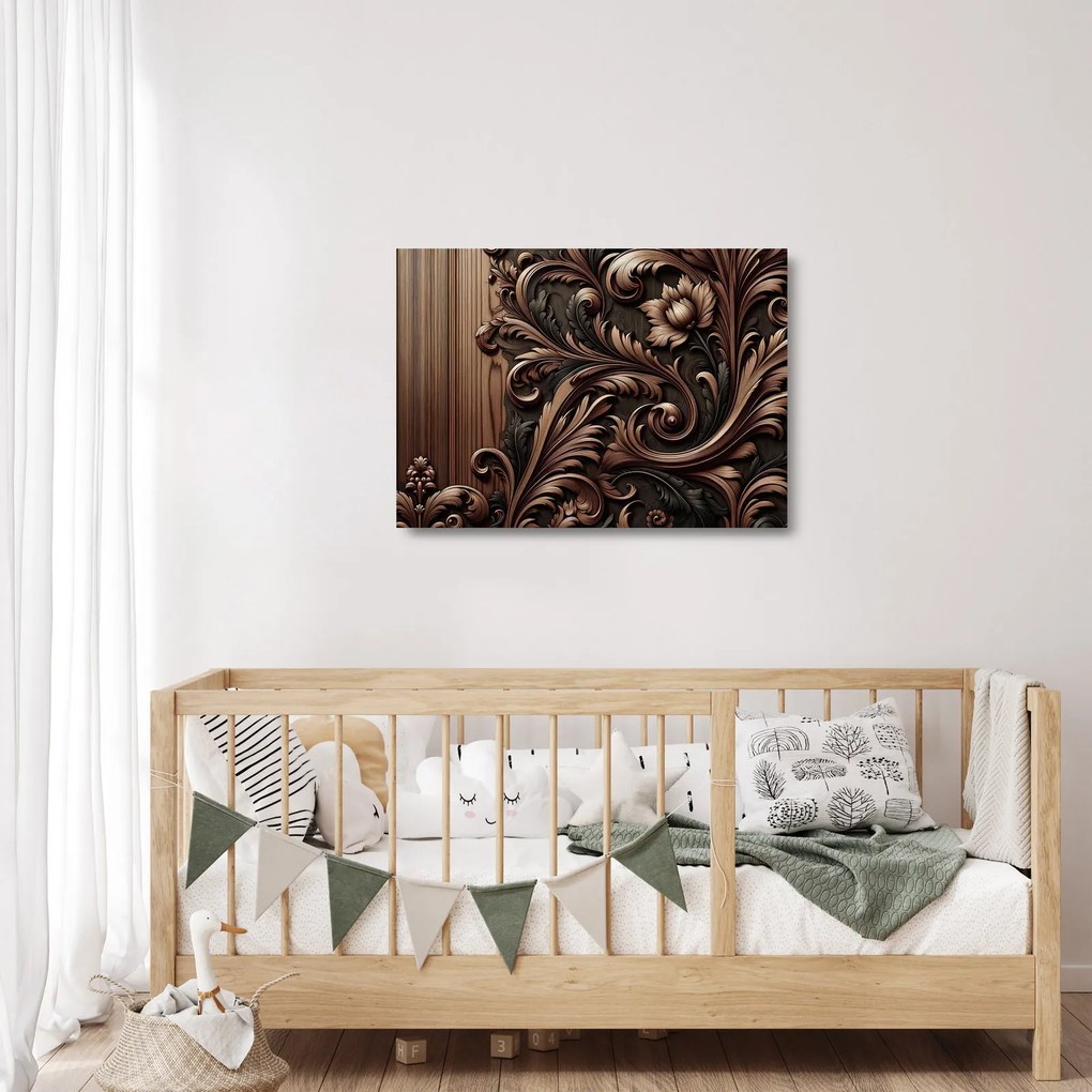 Üveg kép - Faminta minta (70x50 cm)