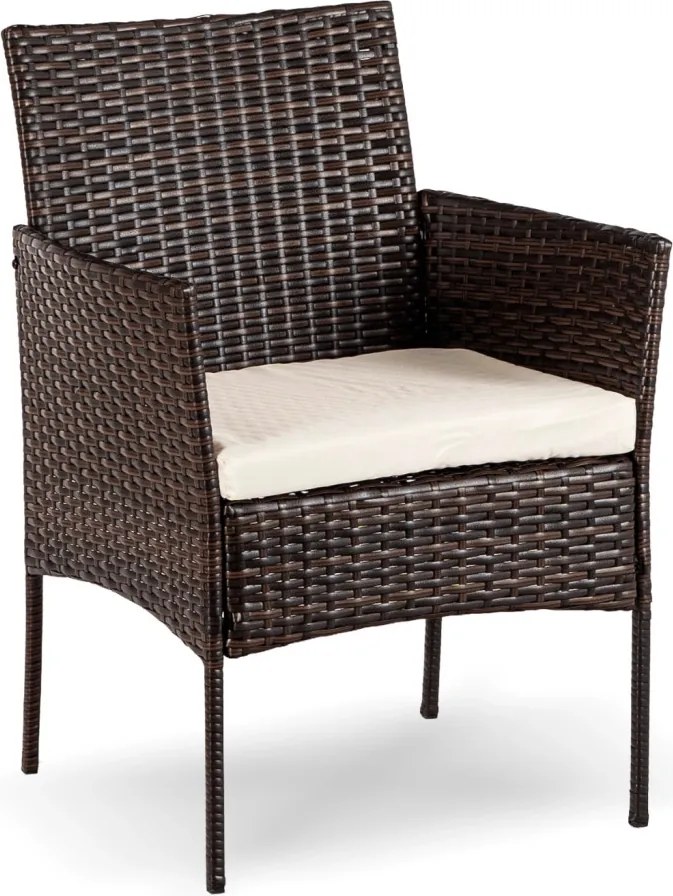 Kerti bútor szett barna/bézs színben – MISSISIPI