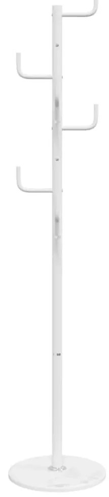 fehér porszórt vas ruhafogas 183 cm
