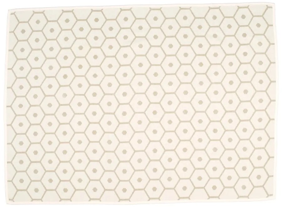 Krémszínű gyapjúkeverék takaró 140x180 cm Honey Sand – Pappelina