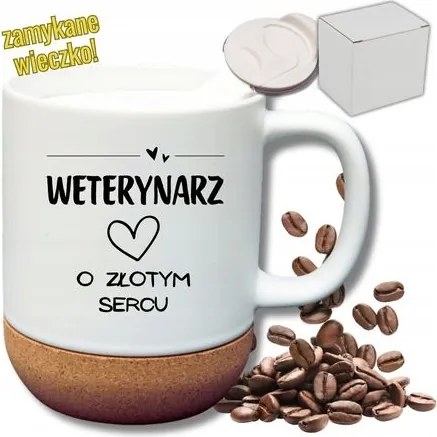 Fehér Bögre Parafa Vicces Ajándék Állatorvos Arany Szív