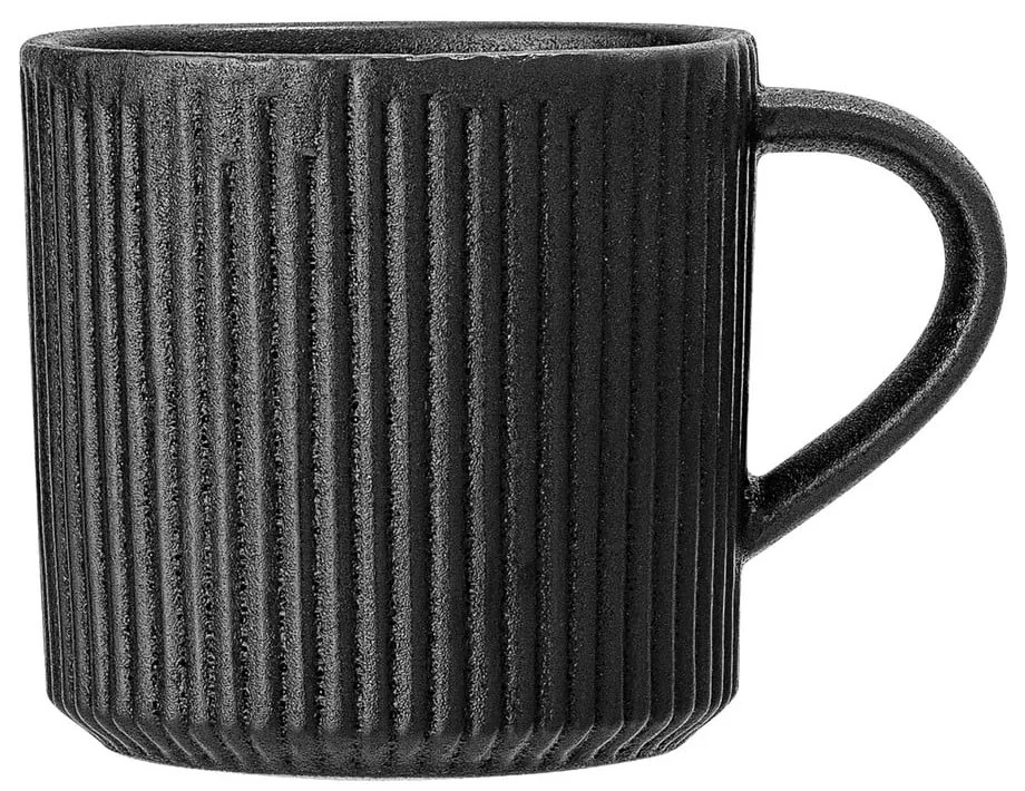 Neri fekete agyagkerámia bögre, 350 ml - Bloomingville