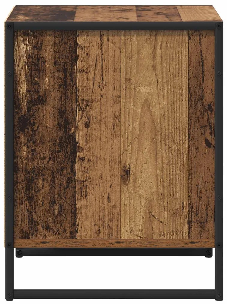 Éjjeli asztal fiókkal Öreg fa 50 x 39,5 x 50 cm Faanyag