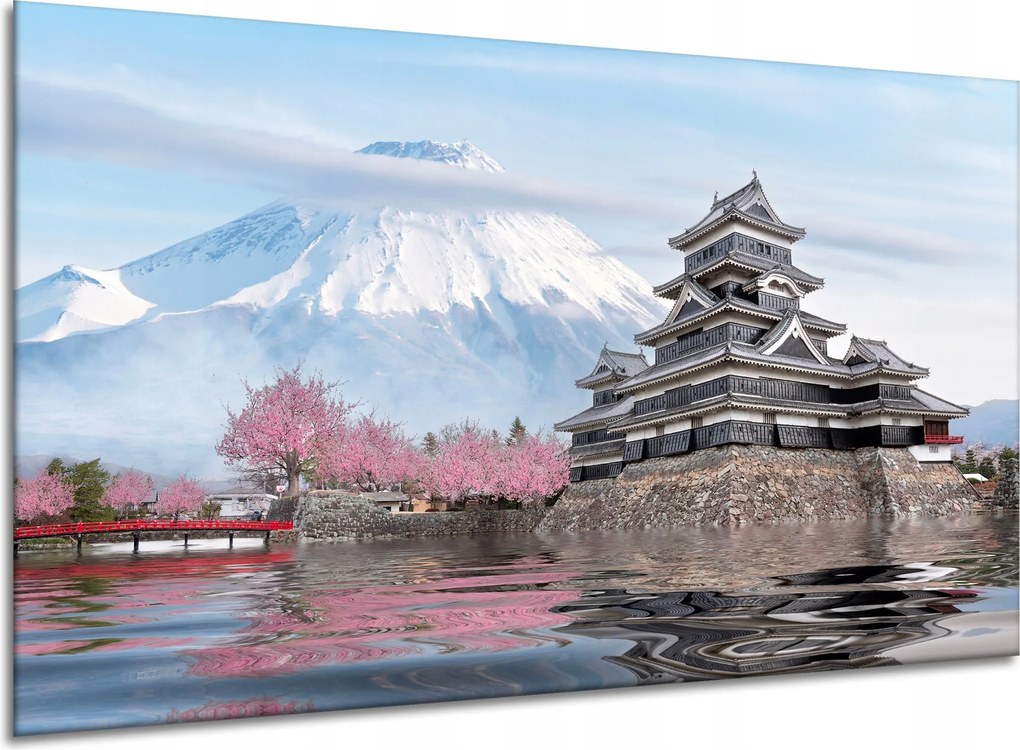 Vászonkép Természet Házikó a Fudzsinál 120X60 cm