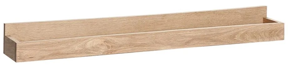Natúr színű fali polc képekhez tölgyfa dekorral 80 cm Folk – Hübsch