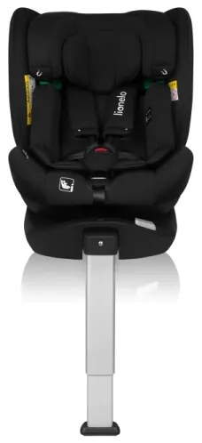 Lionelo - Forgatható gyerekülés alappal BRAAM AIR i-Size 40-150 cm Black Carbon