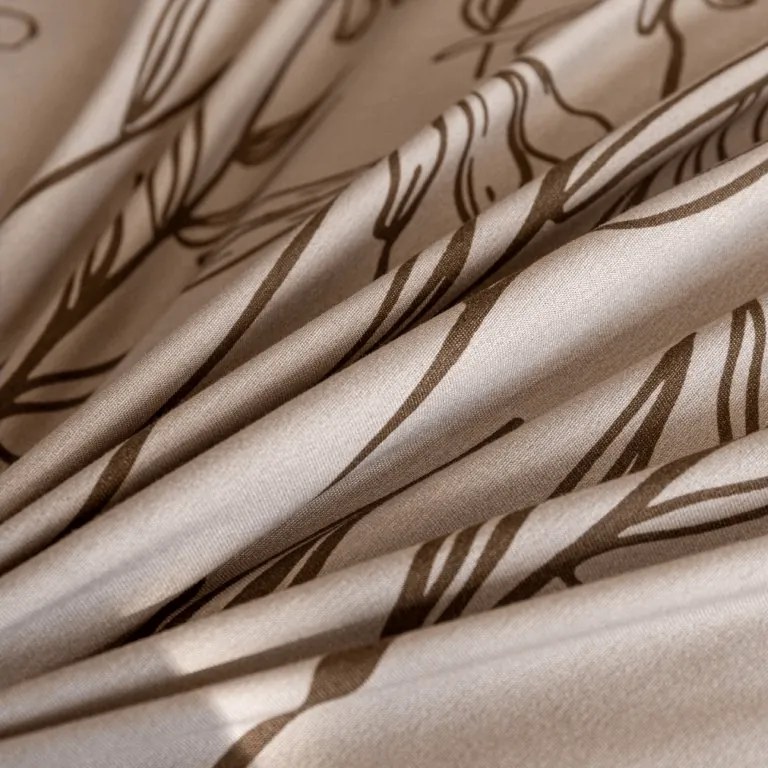 Mikroszálas flanel ágyneműhuzat MINARO bézs Ágyneműhuzat mérete: 70 x 90 cm | 140 x 200 cm