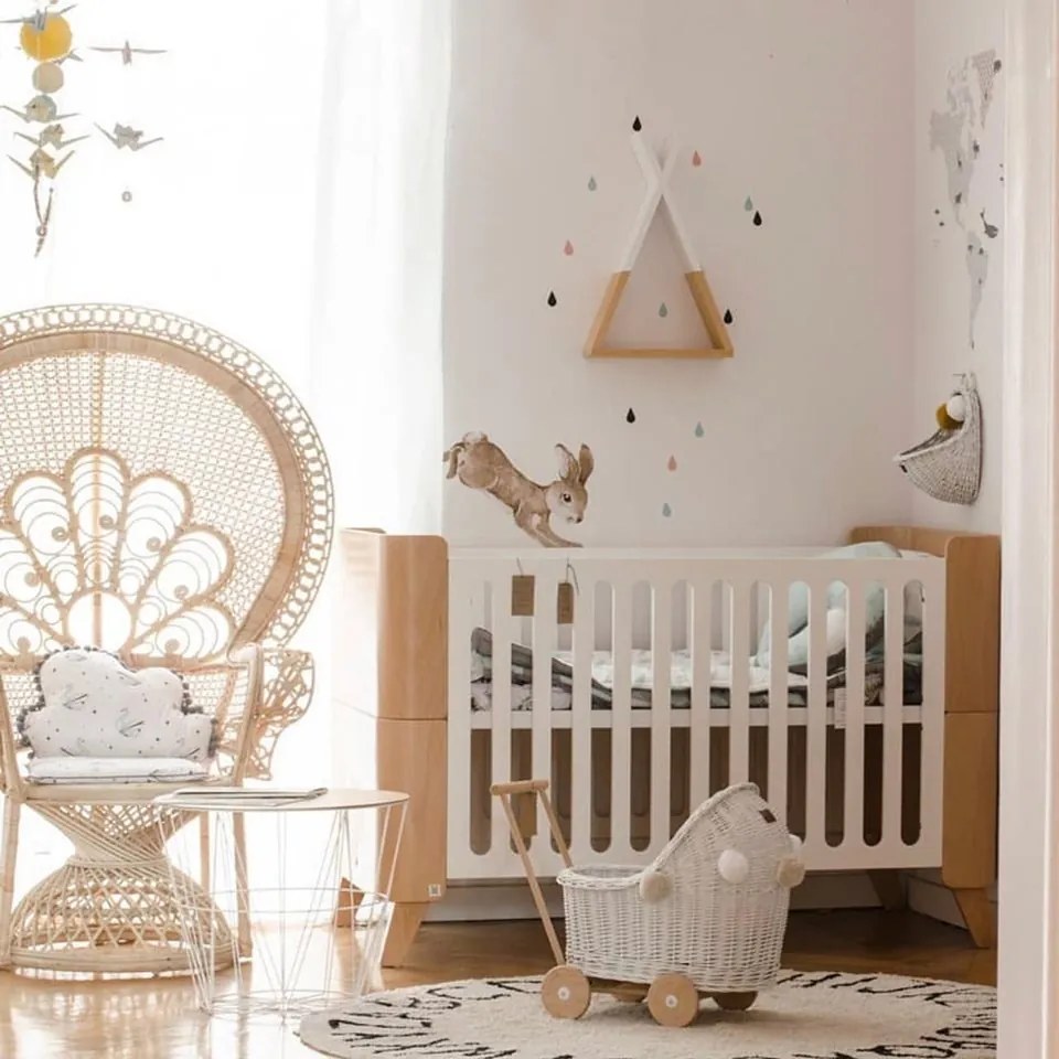 Gyerek kiságy tárolóval HOPPA 70 x 140 cm