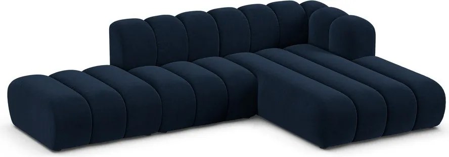 Sötétkék sarokkanapé (jobb oldali) Lupine – Micadoni Home