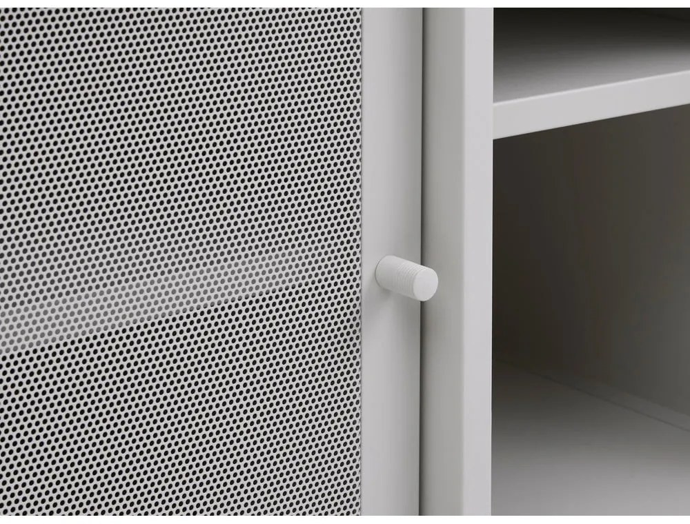 Szürke fém TV-állvány 160x55x45 cm Veep – Unique Furniture