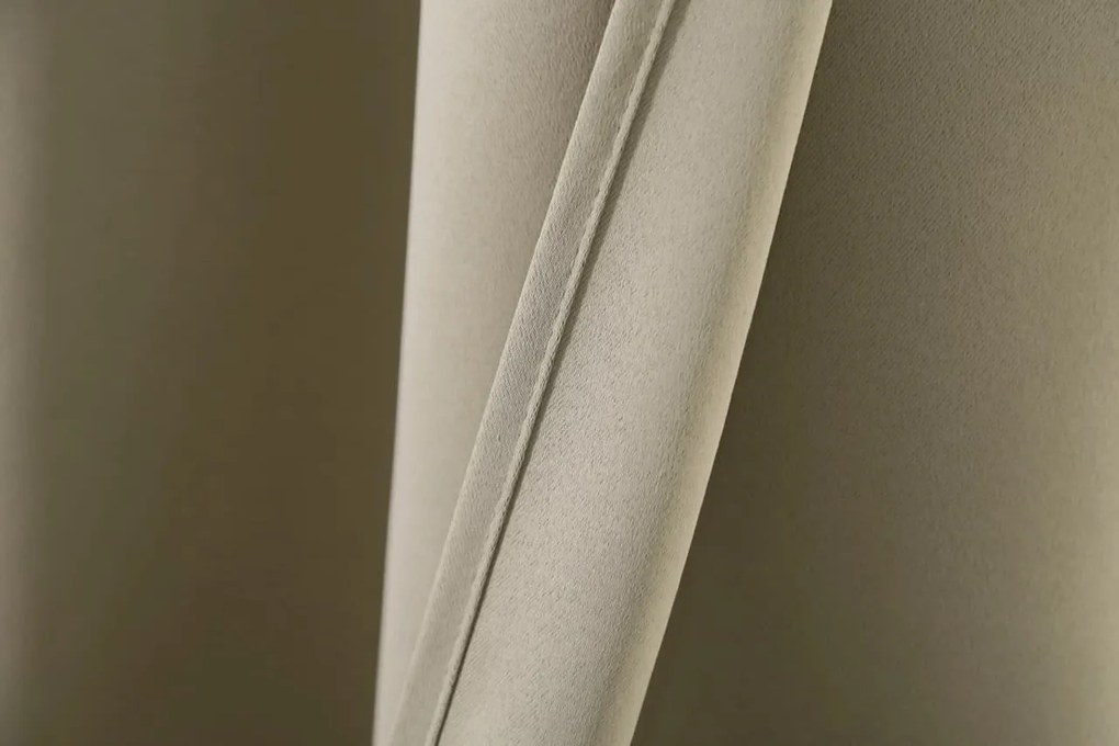 Závěs OXFORD 140x250 cm, világos bézs Felfüggesztés: Hullámos sínszalag