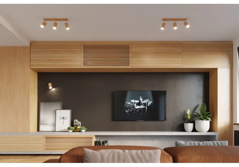 Ludwik fa mennyezeti lámpa, hosszúság 45 cm - Sollux