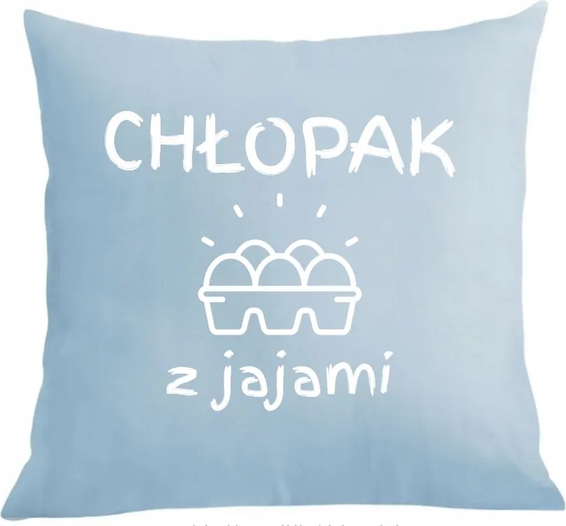 Párna párnahuzat fiúnapra Fiú tojással Ajándék