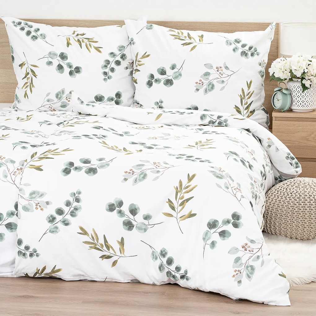 4Home Eukalyptus pamut ágyneműhuzat, 140 x 220 cm, 70 x 90 cm