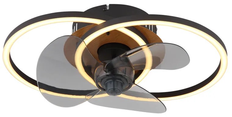 Globo Karen 03661 távirányítós mennyezeti ventilátoros lámpa, 24W LED, 2700K-6500K, 28-490 lm