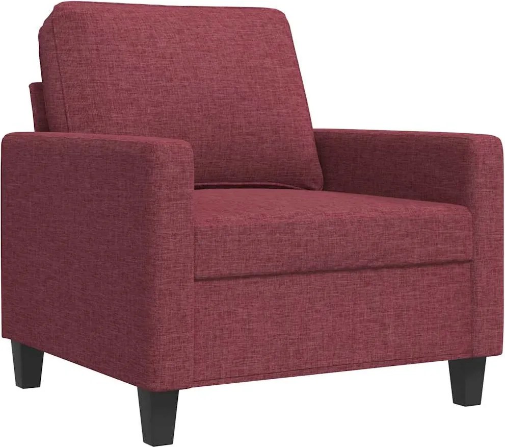 vidaXL bordó szövet kanapéfotel 60 cm