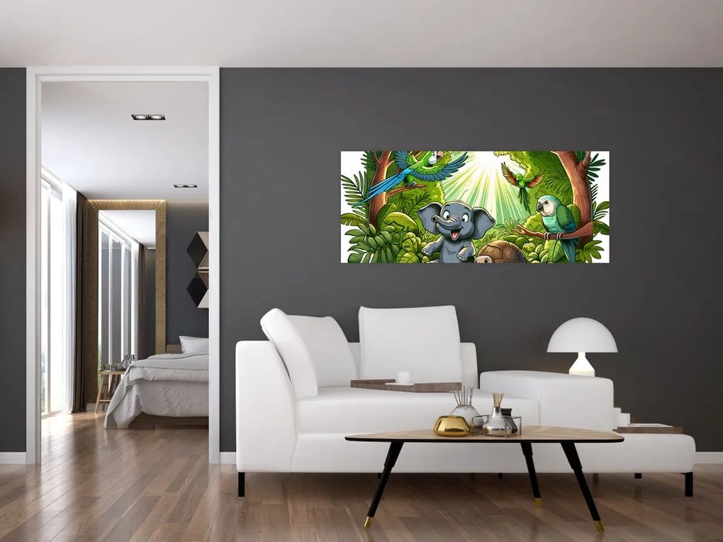 Kép - Vidám állatkák (120x50 cm)