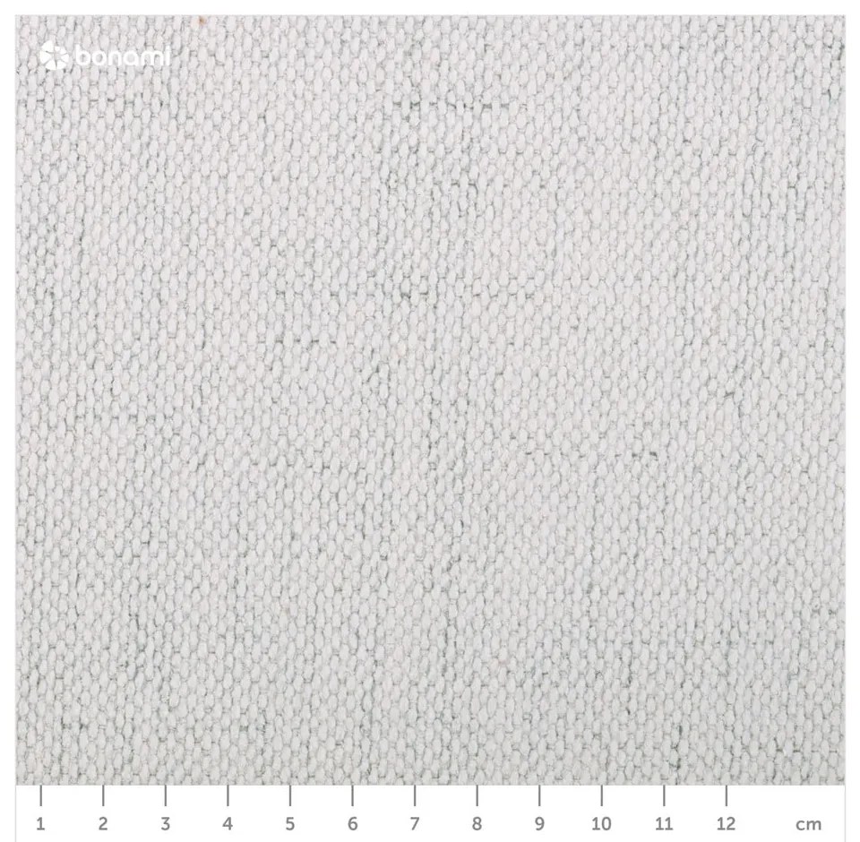 Krémszínű kárpitozott ágyneműtartós franciaágy ágyráccsal 180x200 cm Lupine – Micadoni