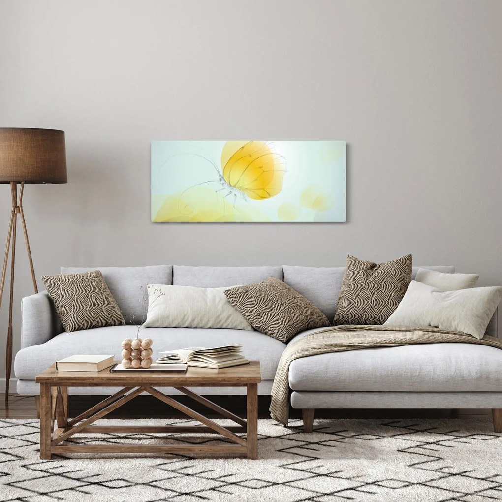 Kép - Sárga pillangó (120x50 cm)
