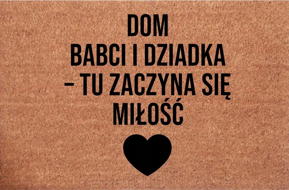 Lábtörlő az ajtóhoz Nagymama és Nagypapa háza Név Ajándék