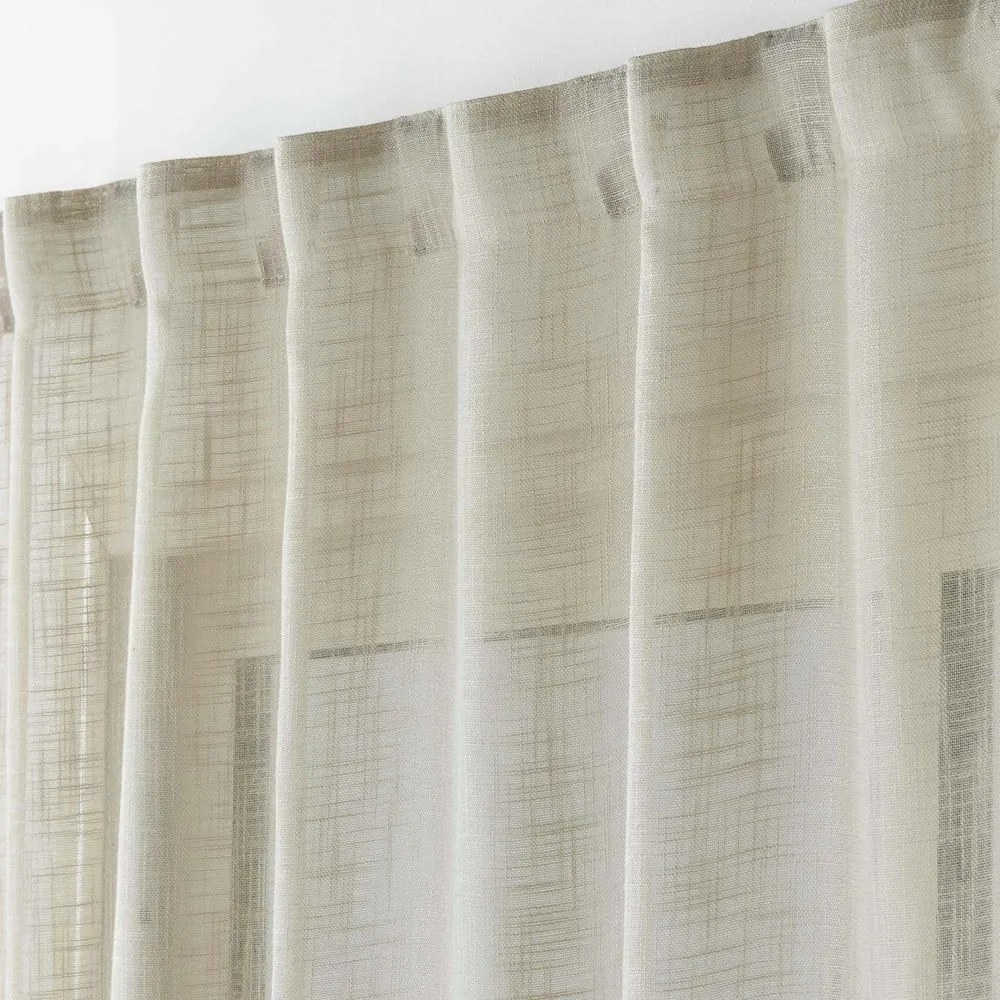 Barna átlátszó függöny 140x240 cm Haltona – douceur d'intérieur