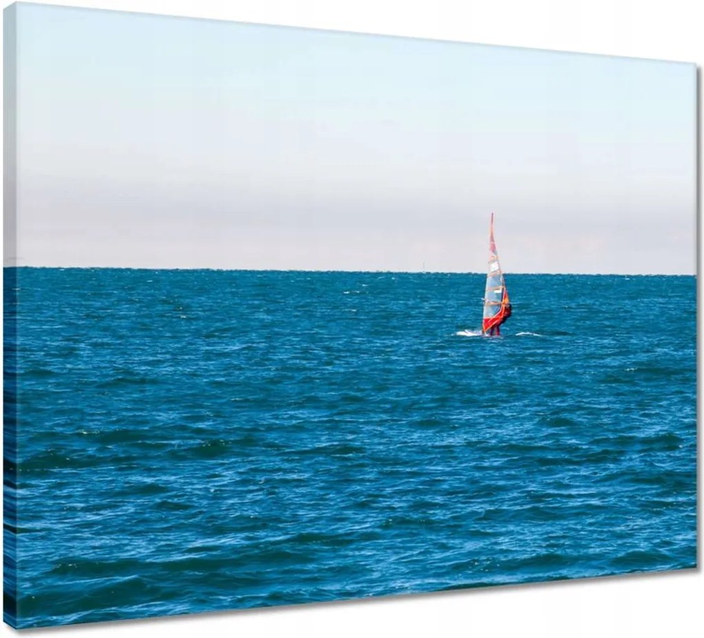 Vászonkép 50x40 Windsurfer trieste tenger
