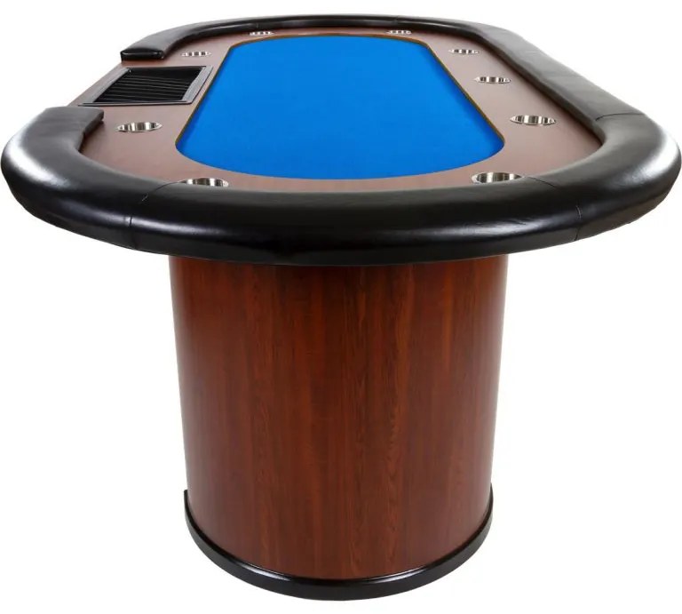 GamesPlanet® Pókerasztal XXL ROYAL FLUSH Kék