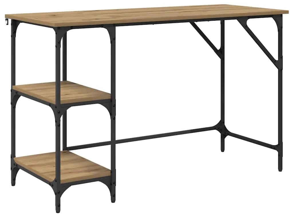 vidaXL Asztal Artisan tölgy 120 x 50 x 75 cm Faanyag