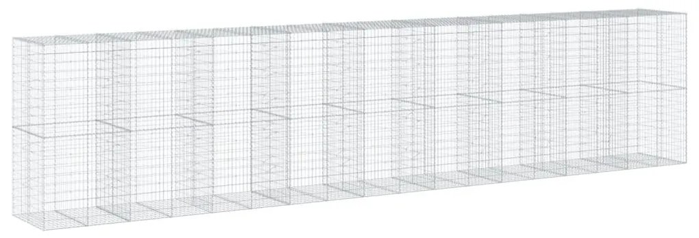 horganyzott vas gabion kosár fedéllel 900 x 100 x 200 cm