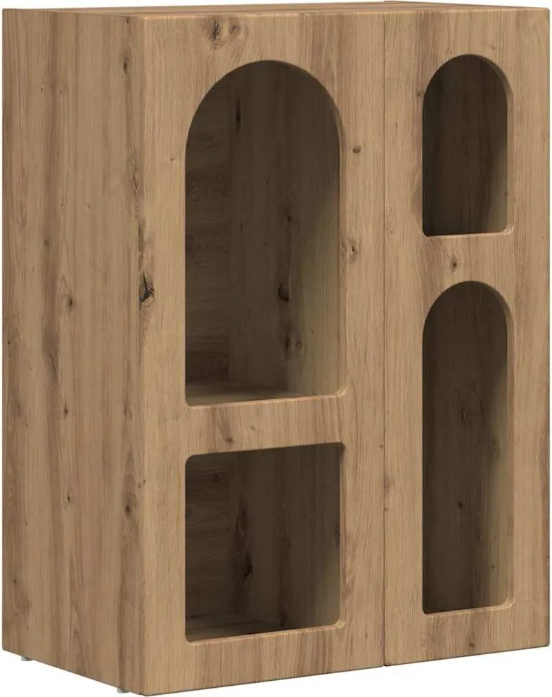 vidaXL Széf Artisan tölgy 59 x 35 x 80.5 cm Faanyag
