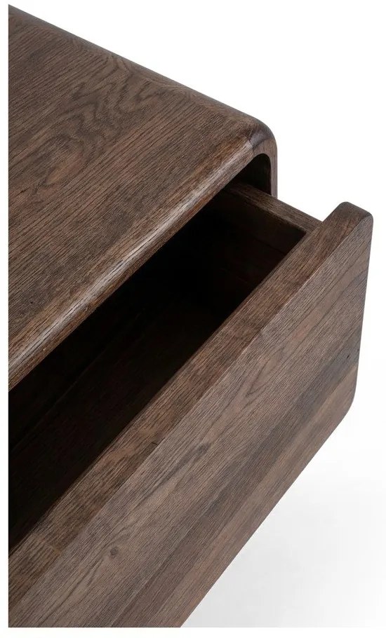 Barna tölgyfa TV-állvány 220x45x45 cm Fawn – Gazzda