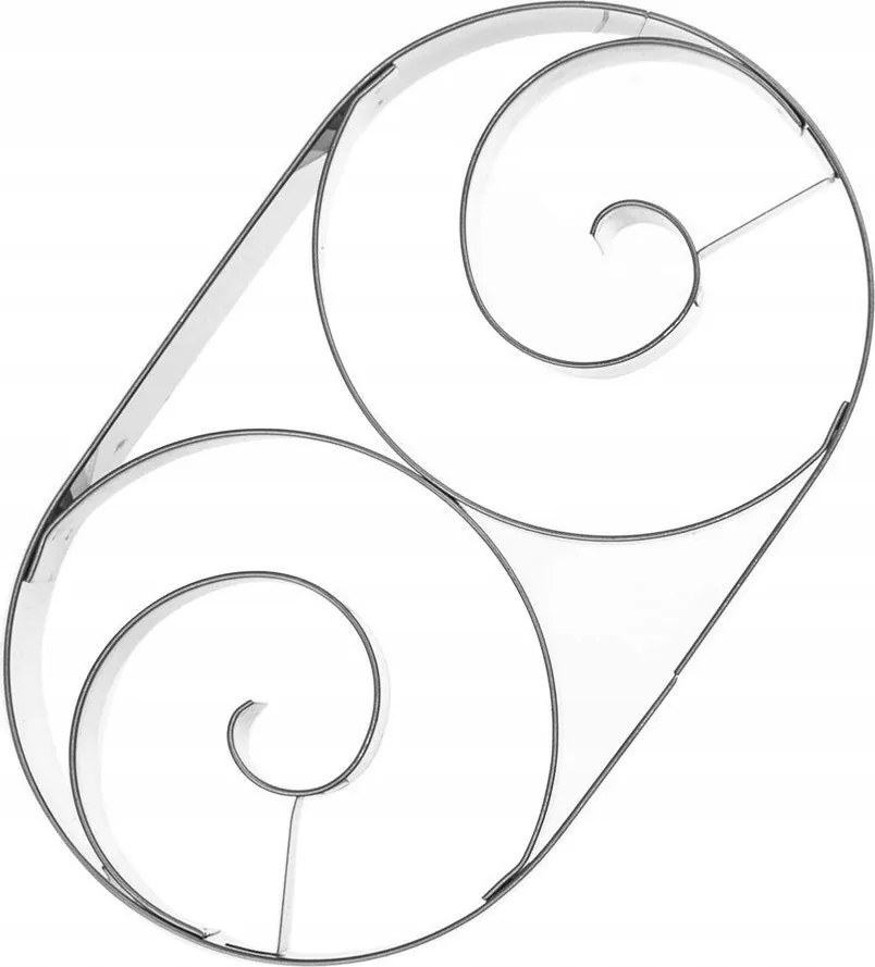 Mézeskalács Lyukasztó Piskóta Acél Croissant Forma 13 CM