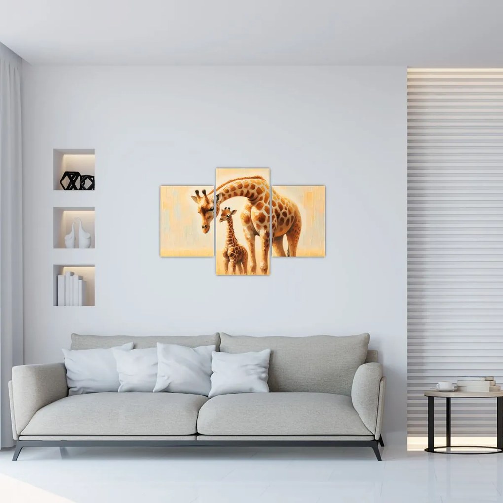 Kép - Zsiráfok (90x60 cm)