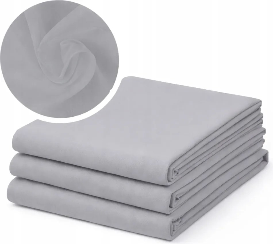 Lepedő gumi nélküli220x200 Hagyományos Pamut 100% Szürke légáteresztő