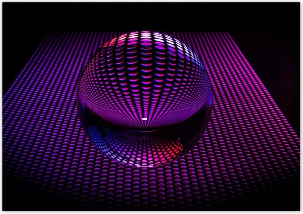 Poszterek 100x70 Lila gömb