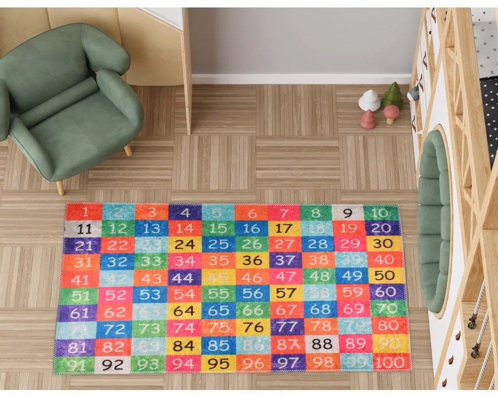 Mosható gyerek játszószőnyeg 100x160 cm One to Hundred – Vitaus