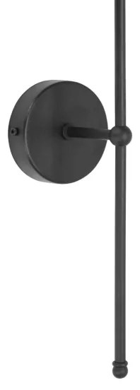 Fali lámpa MADELA 1xE14/40W/230V fekete