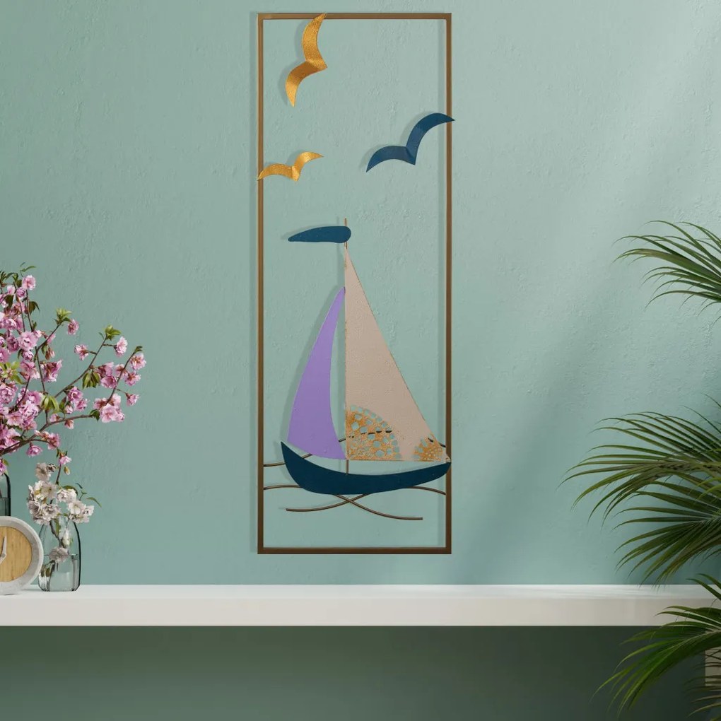 Port fém fali dekoráció, 32×5 cm – TR279ENZ2575