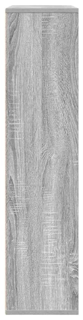 szürke sonoma színű szerelt fa könyvespolc 89x24x101,5 cm