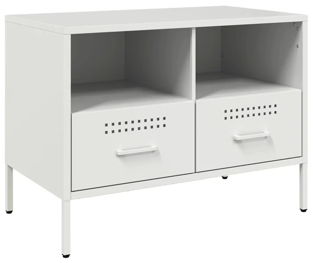 fehér acél TV-szekrény 68 x 39 x 50,5 cm