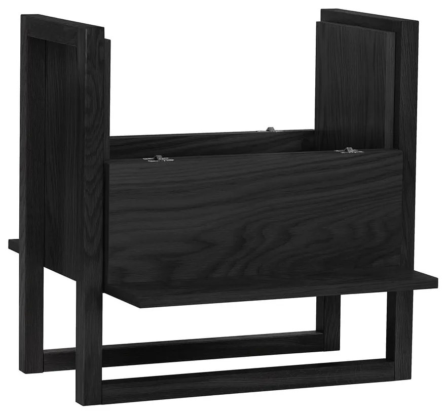 NewEst fekete tölgyfa bortartó szekrény 59x60 cm - Woodman