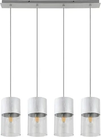 Rabalux zelkova beltéri függeszték 4xe27 ip20 súrolt aluminium
