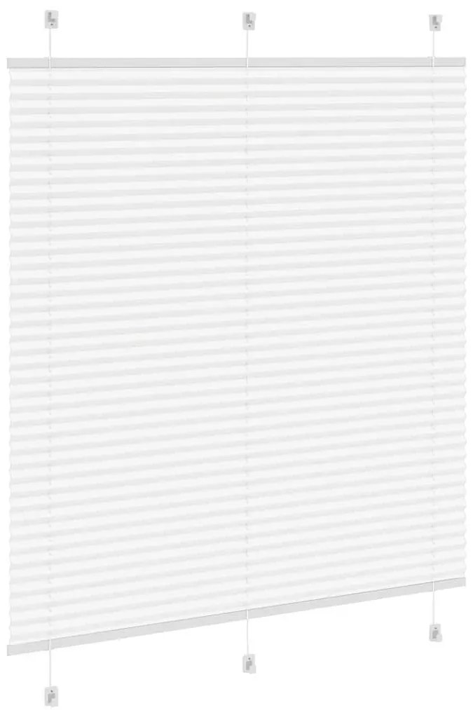pliszírozott redőny Fehér 120x150cm szövetszélesség 119,4cm