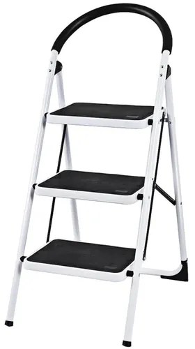 4Home Steps összecsukható 3 fokos acél lépcső, 3 lépcsőfok