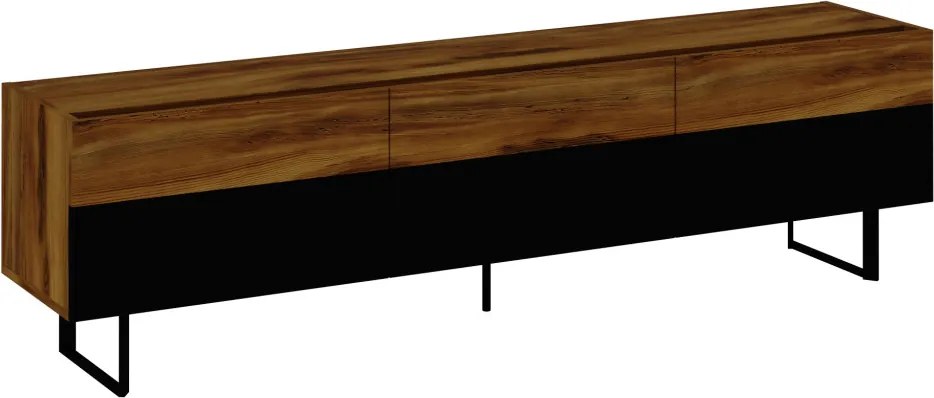 Sign TV-állvány, fekete-tölgy, 180 cm